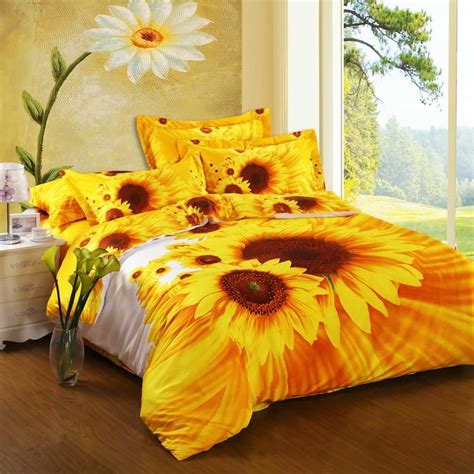 Sunflower Bedding Queen Set – Hanaposy