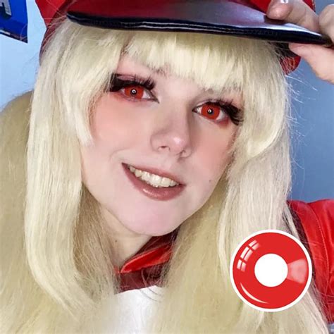 Red Cosplay Contacts – HoneyColor