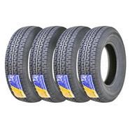 Set of 4 New Heavy Duty Highway Trailer Tires 8-14.5 14PR Load Range G ...