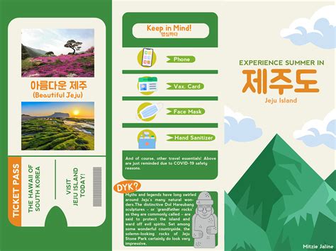 Jeju Island Travel Brochure on Behance