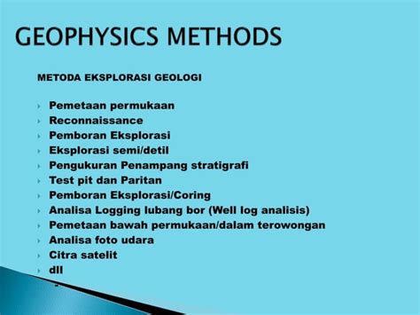 Geofisika eksplorasi geologi | PPT