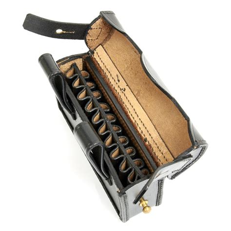 German WWI Gewehr 1888 Leather Cartridge Pouch – International Military Antiques