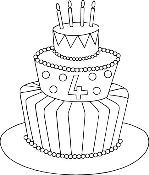 Free Birthday Cake Drawing, Download Free Birthday Cake Drawing png images, Free ClipArts on ...