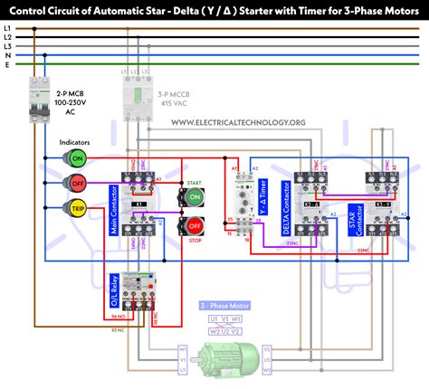 Star Delta Control Wiring Diagram With Timer - Wiring Diagram