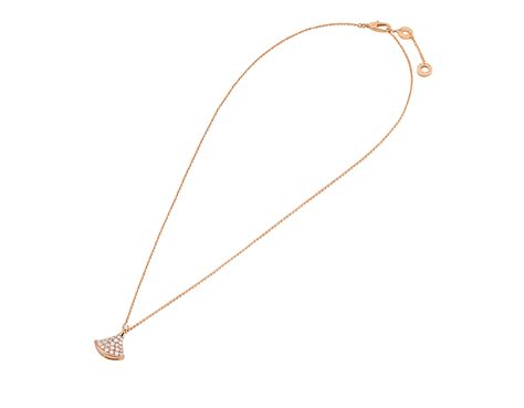 Rose gold DIVAS’ DREAM Necklace with 0.47 ct Diamonds | Bulgari Official Store | Dream jewelry ...