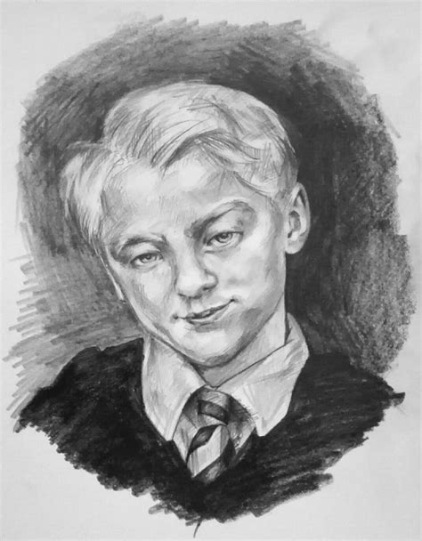 Draco. Portrait. | Student art, Drawings, Art