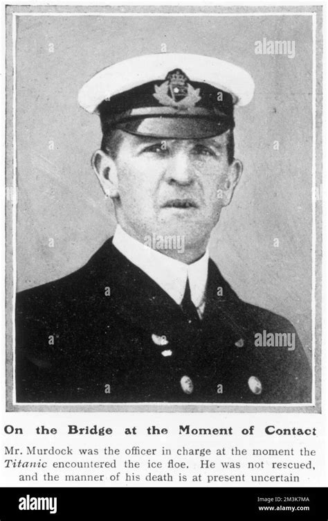 Titanic first officer william mcmaster murdoch Cut Out Stock Images & Pictures - Alamy