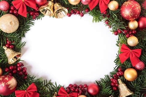 Christmas wreath border Photo | Free Download