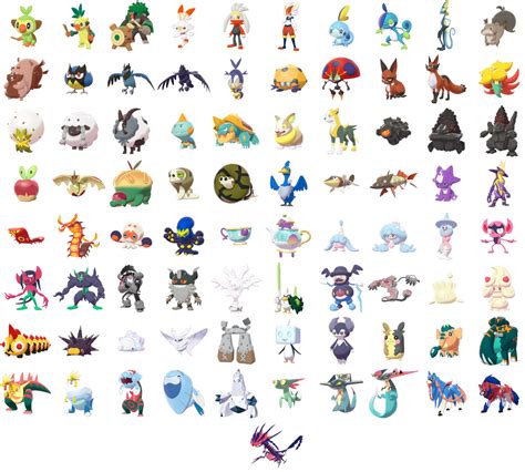 Pokemon from 8 gen (non DLC), model based, without names. #pokemon # ...