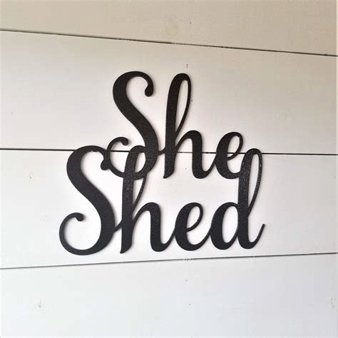 This She Shed sign would be a perfect gift or for you to buy for yourself! #langleymetalworks # ...