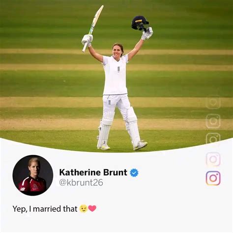 English cricketer Katherine Brunt on her partner Nat Sciver's test ton. : r/MadeMeSmile