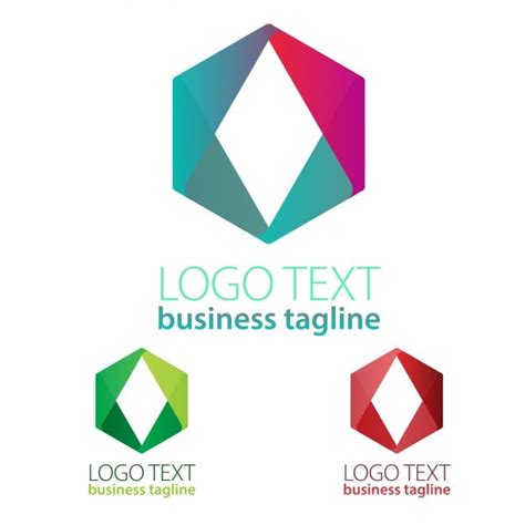 Free Vector | Geometric shapes logo