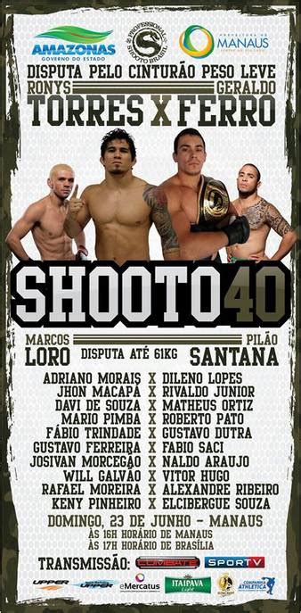 Shooto Brasil 40 | MMA Event | Tapology