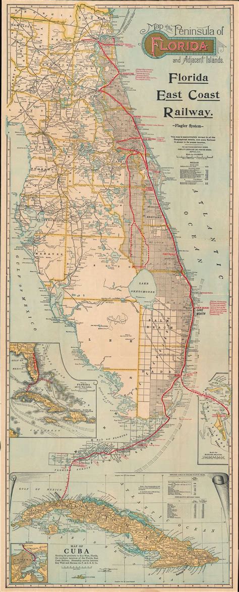 Map of the Peninsula of Florida and Adjacent Islands.: Geographicus Rare Antique Maps