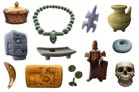 Mayan Artifacts by tamiart on DeviantArt