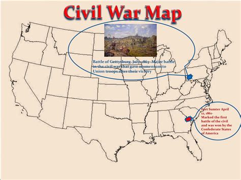 Civil War Map 1861