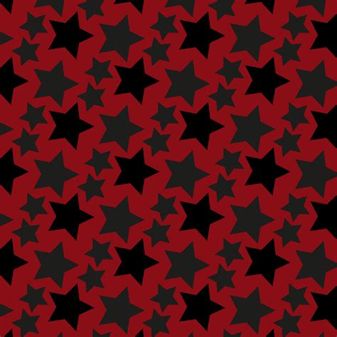 Repeating pattern with black stars on a red background 15008944 Vector Art at Vecteezy