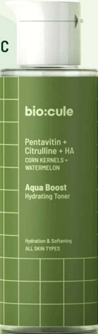 biocule Aqua Boost Hydrating Toner ingredients (Explained)