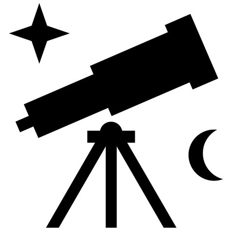 Telescope On Tripod Space Telescope Gaze Vector SVG Icon - SVG Repo