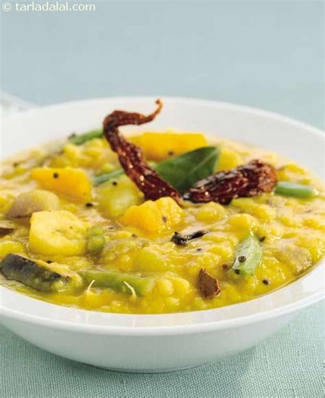 Khatti Mithi Dal with Vegetables recipe, High Blood Pressure Recipes/ Low Sodium Recipes