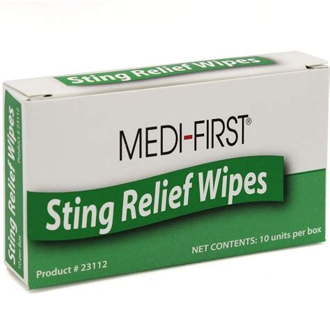 Medi-First Insect Sting Relief Pads 10Ct