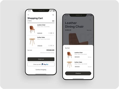 Shopping cart app UI design by Interface Market on Dribbble