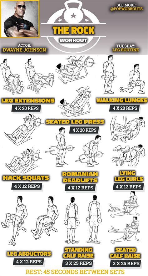 The rock legs workout get a huge lower body – Artofit