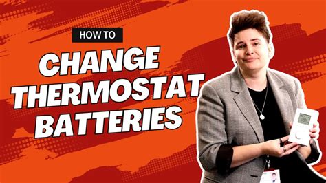 How to Change Thermostat Batteries - Changing Thermostat Batteries - YouTube