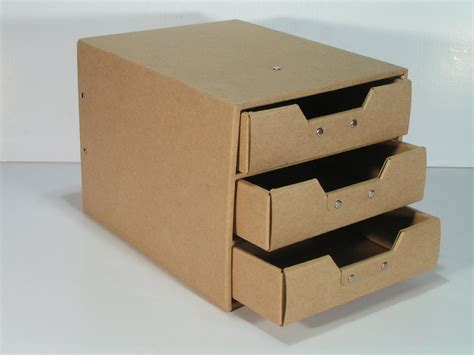 Storage box with 3 drawers (cardboard) (SL-AP03-ICL) | ACERLY ...