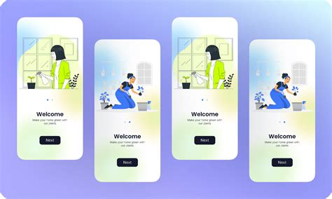 App onboarding screen UI design for Plants App + Mockup | Figma