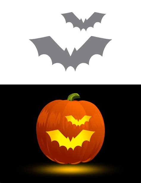 Bat Pumpkin Stencil