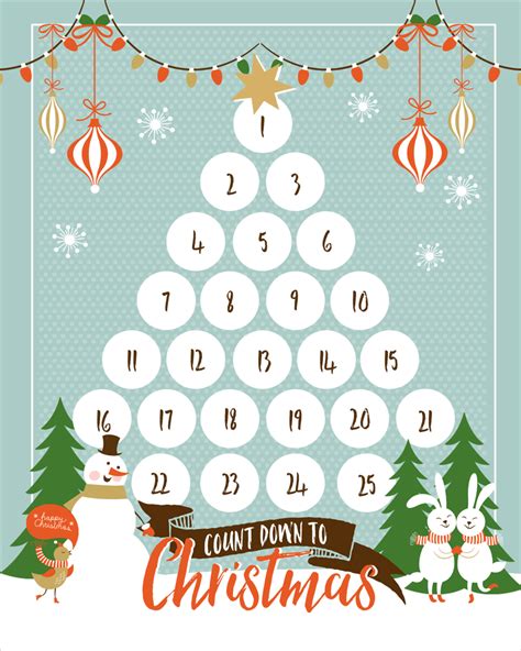 Countdown To Christmas Printable