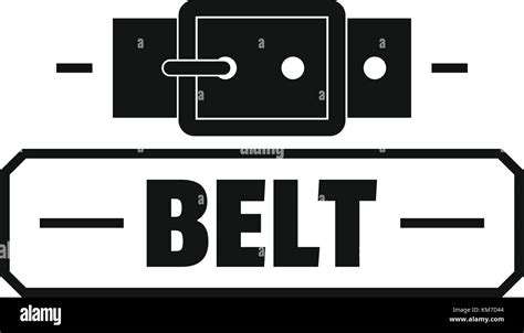 Belt fashion logo, simple black style Stock Vector Image & Art - Alamy