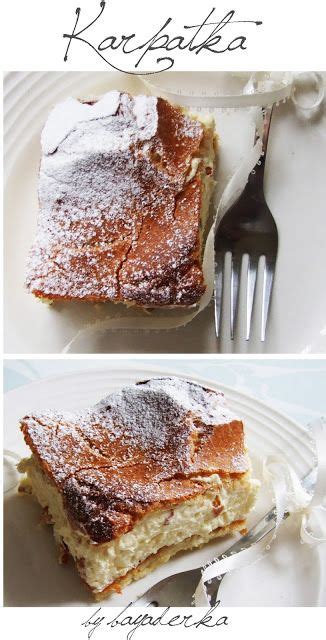 Karpatka...This Polish Carpathian Mountain cream cake recipe is known as karpatka. It's a ...