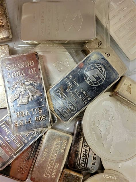 10 Oz 999 Silver Bar Or Round, Various Mints, Secondary Market | Kzoo Bullion