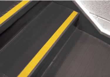 Tarkett Johnsonite Rubber Stair Treads | Round Surface | Square Nosing