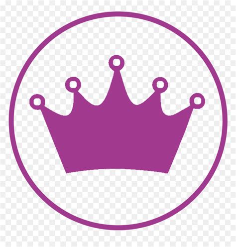 Purple Princess Crown Clipart Black&white