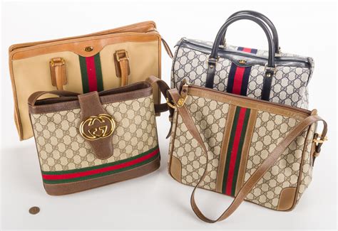 Lot 192: 4 Vintage Gucci Handbags | Case Auctions