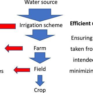 Schematic definition of irrigation efficiency. | Download Scientific ...