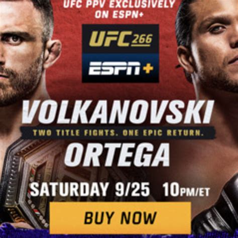 UFC 266: Volkanovski vs Ortega - Reddit MMA Streams Live, How to Watch ...