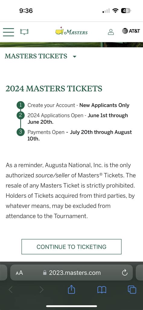 Masters Golf 2024 Lottery Tickets - Timi Adelind