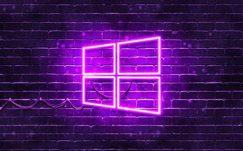 Download Wallpapers 4k Windows 10 Violet Logo Creative Violet - Vrogue