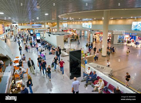 SAINT PETERSBURG, RUSSIA - CIRCA AUGUST, 2017: inside Pulkovo International Airport Stock Photo ...