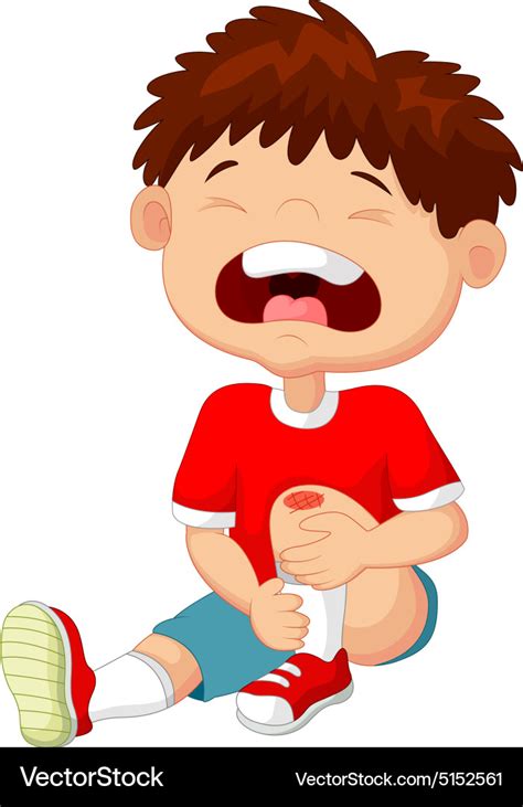 Little boy crying Royalty Free Vector Image - VectorStock