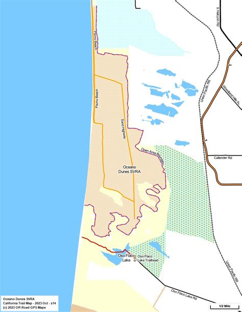 Oceano Dunes SVRA - California Trail Map