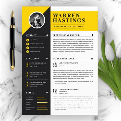 Creative Resume Word Templates Free - depression sprüche