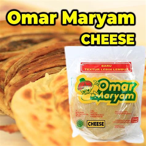 Jual Omar Maryam Cheese Roti Canai Frozen Rasa Keju 1 Bungkus isi 5 pcs ...