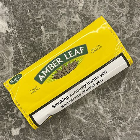 Amber Leaf Original Hand Rolling Tobacco 50g Pouch GQ, 40% OFF