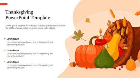 Colorful Thanksgiving PowerPoint Template Free Download