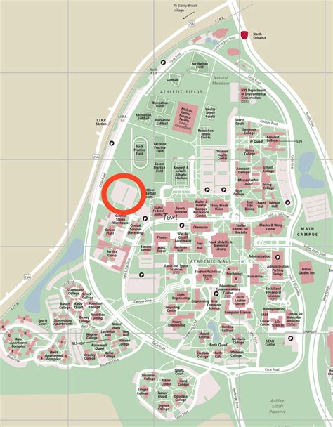 Campus Map Stony Brook – Map Vector